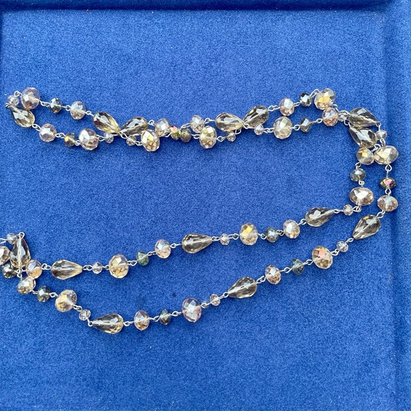 Amber tone necklace, long - Picture 4 of 4